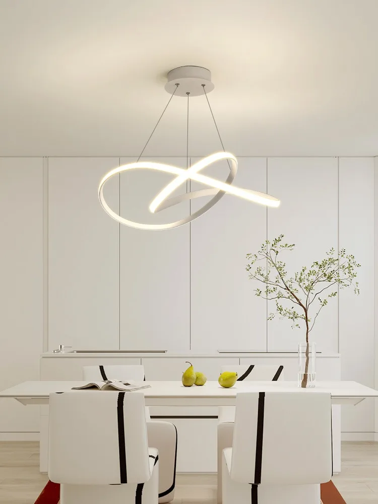 

Personalized and creative restaurant, clover LED chandelier, Nordic modern and minimalist hotel, art bar, bedroom chandelier