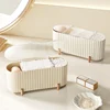 1 pcs dustproof cotton swab box with cover, makeup cotton storage box, storing makeup eggs, Powder puffs, lipstick, very nice 3