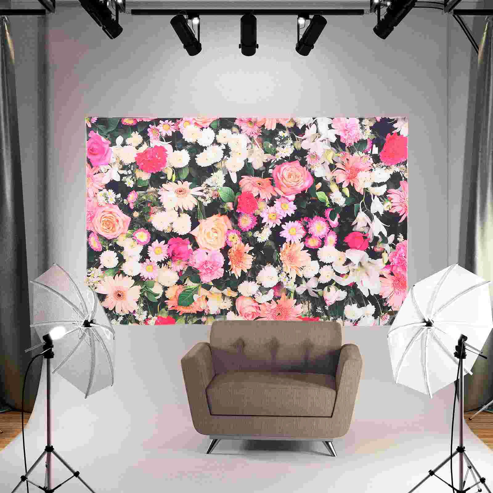 

Decoraciones Para Baños Gift Tapestry Photography Backdrop Household Flower Field Medieval Hanging Cloth Girl