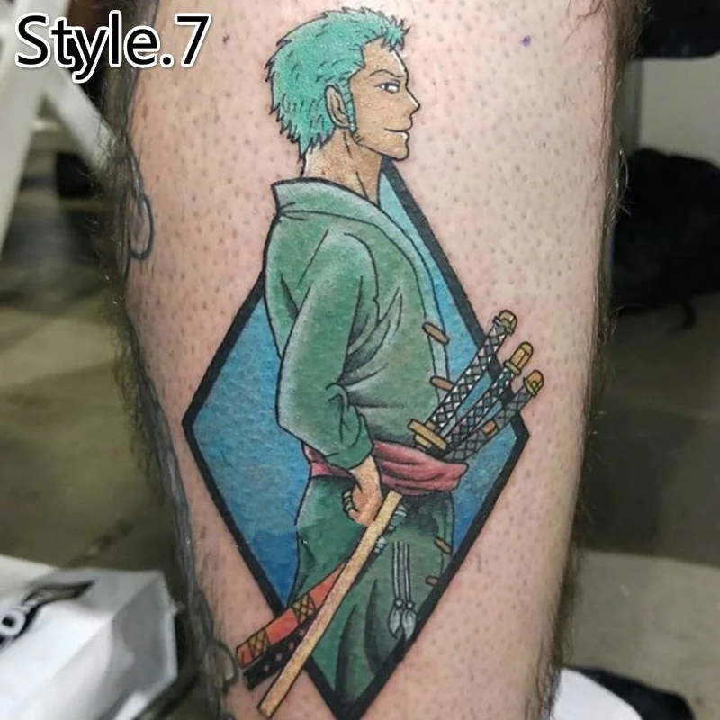 Anime Law Ace Skull Temporary Tattoos Waterproof Decals Fake Tattoo Sticker  Bady Art Arm Hand Cartoon Women Man Kid Sticker - AliExpress