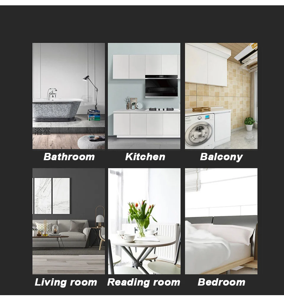 Description Picture 4 of itemBathroom Hardware Set Black Robe Hook Towel Rail Bar Rack Bar Shelf Tissue Paper Holder Toothbrush Holder Bathroom Accessories