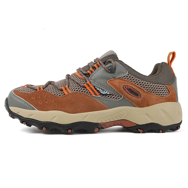 Outdoor men's spring and summer genuine leather waterproof, anti slip, wear-resistant hiking mountain sports shoes 3168 with 20_voghion.com