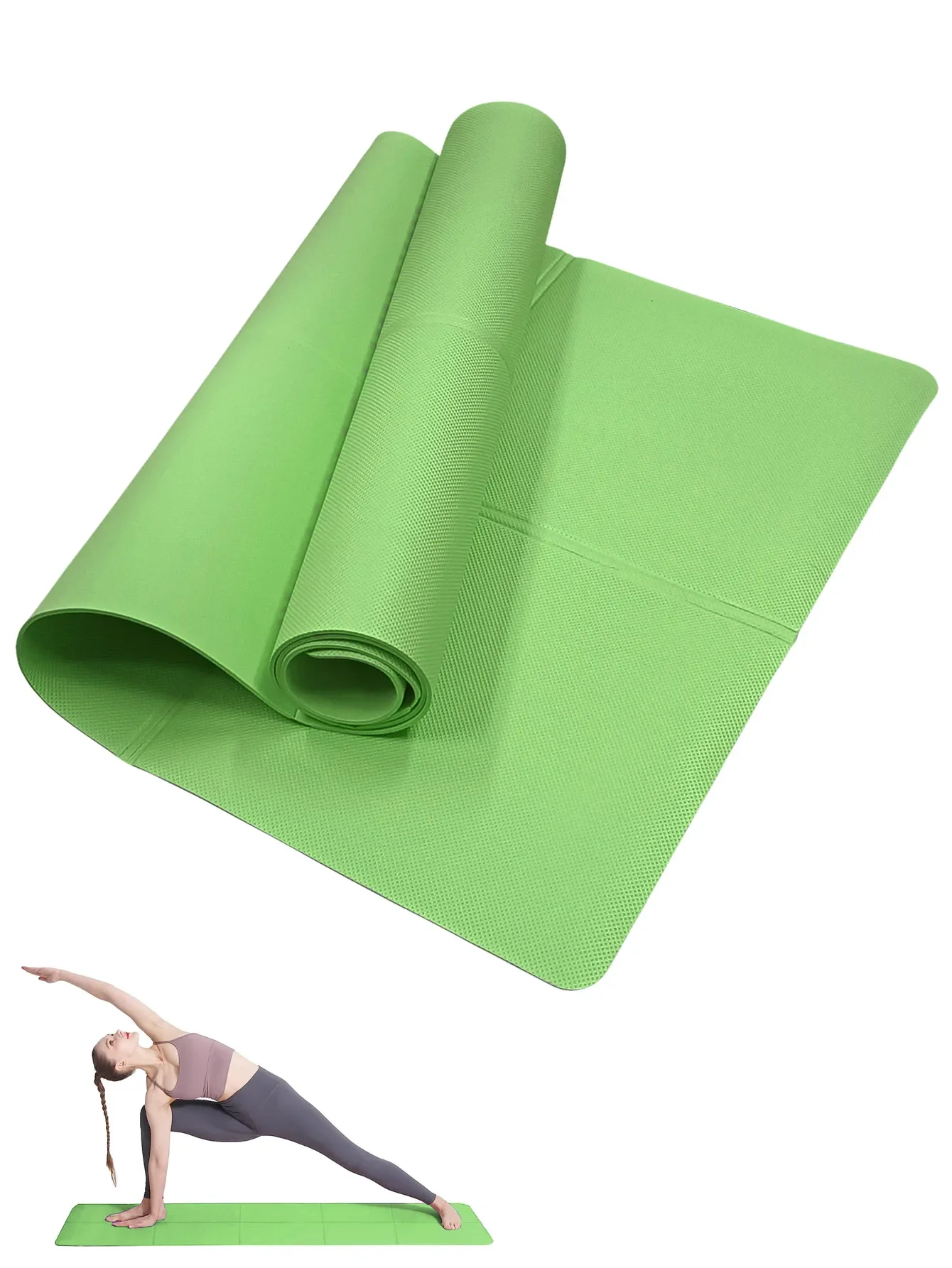 Premium 4mm Anti-Slip Yoga & Exercise Mat for Home Fitness and Pilates