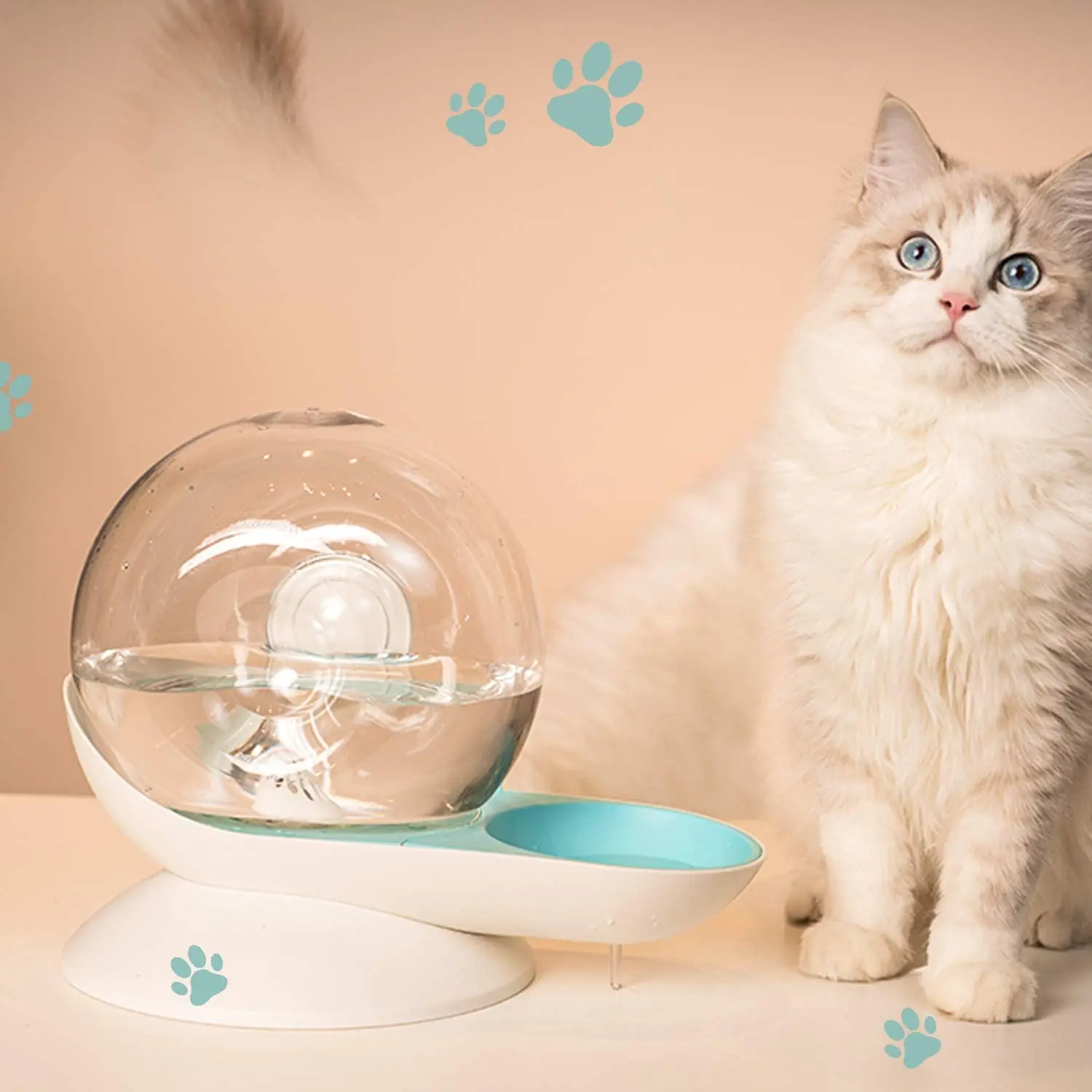 

Snails Bubble Cat Water Fountain Automatic Pet Water Dispenser for Cats Dogs Large Capacity Cat Drinking Bowls Pet Supplies