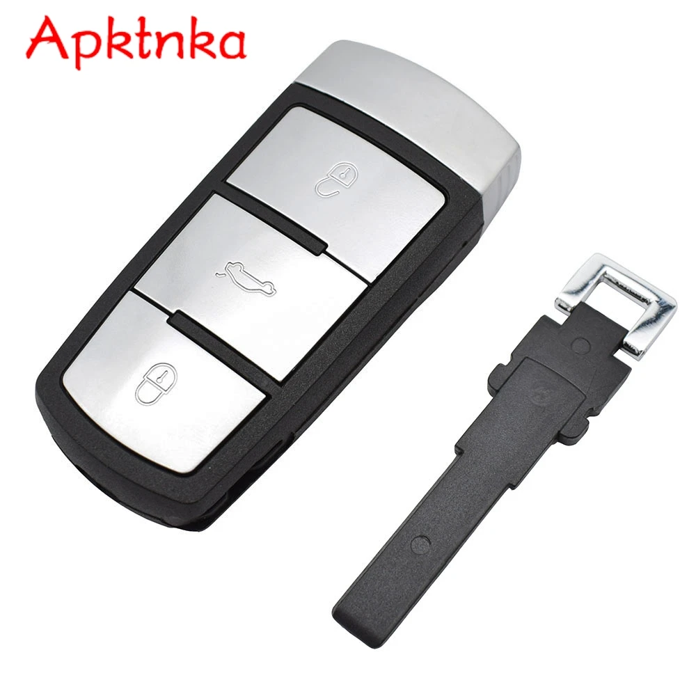 

Дистанционный умный Автомобильный ключ с 3 кнопками, оболочка и лезвие для VW Volkswagen Passat CC B6 B7 3C Magotan 2005 + сменный ремонтный комплект