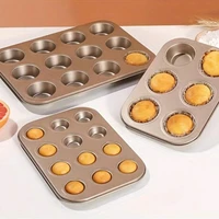 Cupcake Pan Muffin Tray Cupcake Mold Muffin Pan Carbon Steel Baking Pan Non Stick Bakeware Biscuit Pan Microwave Cake Mould 4