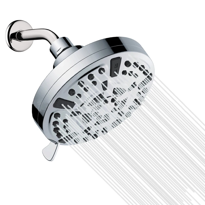 

8 Modes Adjustable High Pressure Shower Head Sprayer 5 Inch Rainfall Shower Head Sprayer Nozzle Bathroom Fixture