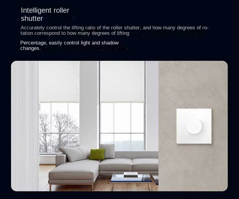 Smart Dimmer Switch H1 Wireless Rotary Switch Intelligent Adjustment Light Brigh