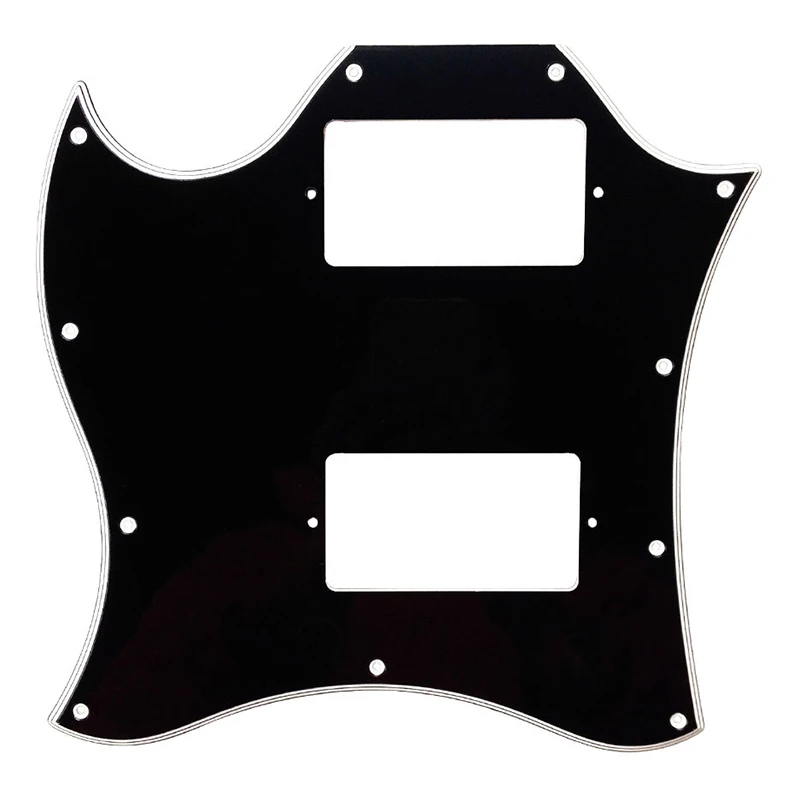 

Pleroo Parts For Left Handed Gib Standard SG Full Face Guitar Pickguard Route PAF Humbuckers Scratch Plate Without bridge holes