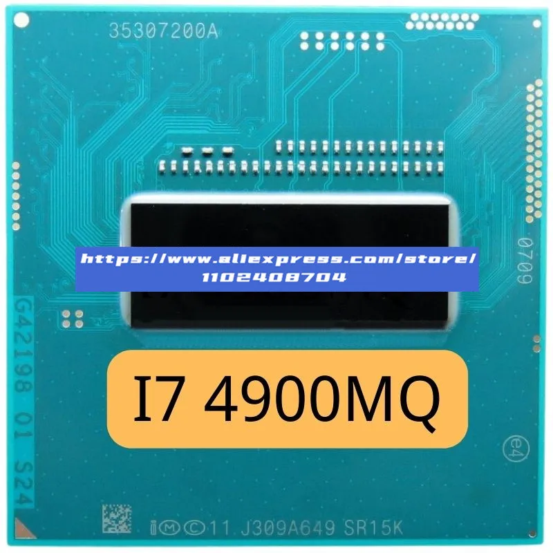 

Intel Core i7-4900MQ i7 4900MQ SR15K 2.8 GHz Quad-Core Eight-Thread CPU Processor 8M 47W Socket G3 / rPGA946B