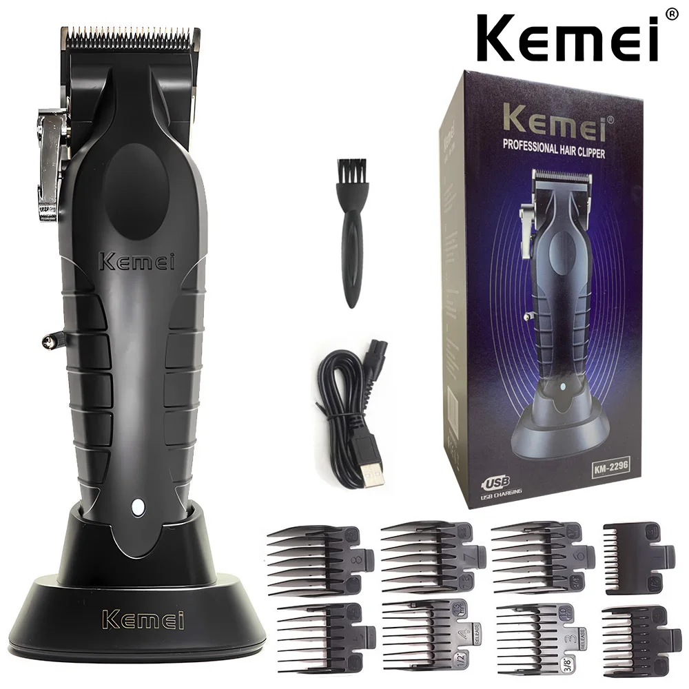 Kemei Professional Precision Fade Hair Clippers Cordless Rechargeable Beard Trimmer for Barber hair clipper hair trimmer