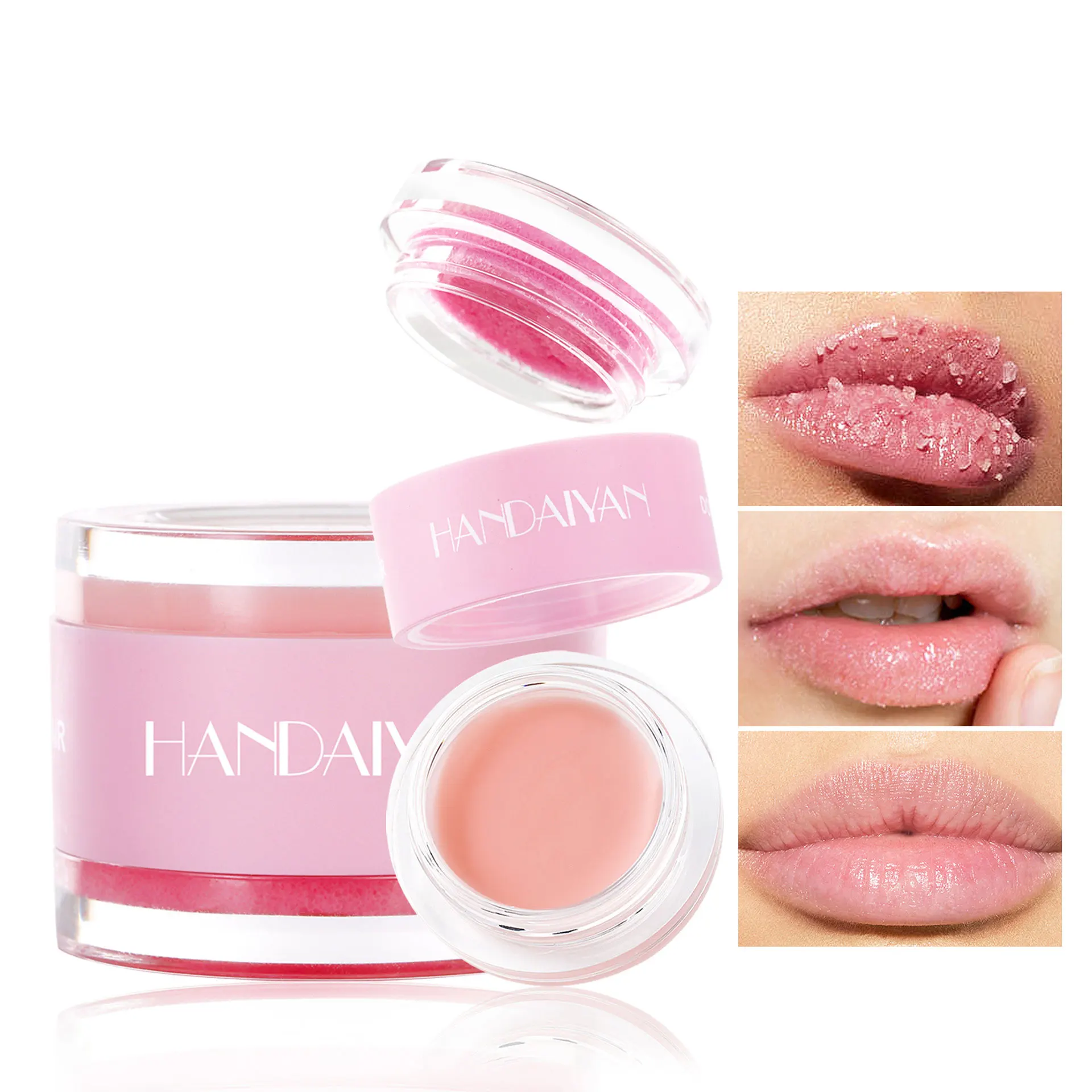 Double Repair and Care 2 in 1 Blam Lip Scrub Wax Natural Sugar Grains Lips Repair Nurture