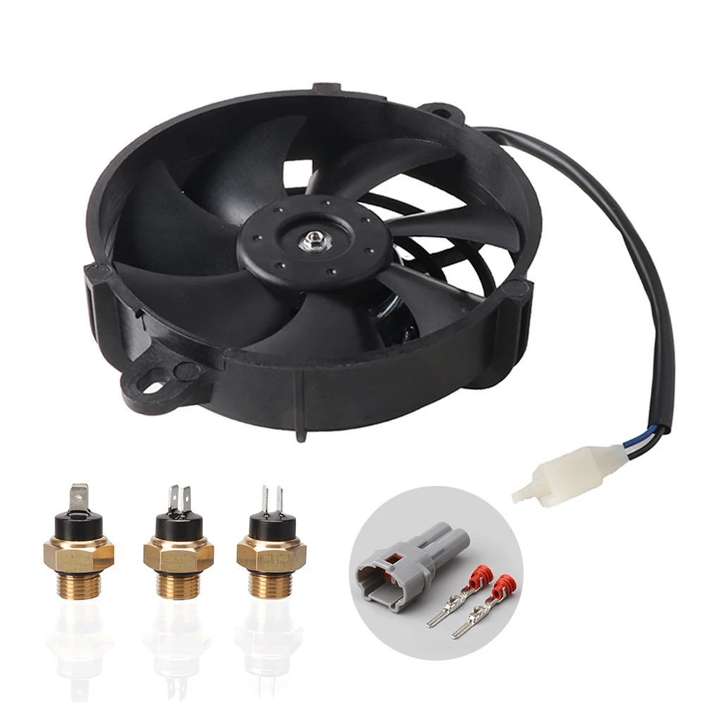 5 inch Universal Motorcycle Radiator Cooling Fan Oil Cooler Water Cooler Electric Fan 12V For All Dirt Bike Motocross ATV Quad motorcycle cooling fan