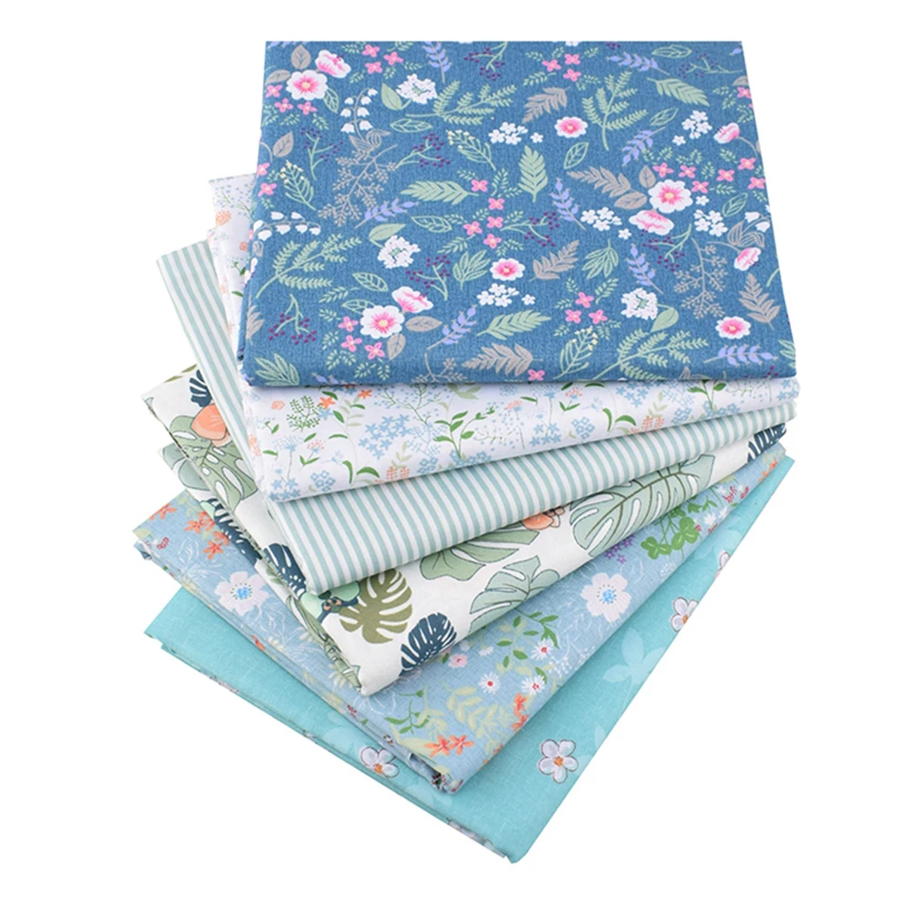 Chainho,Printed Twill Weave Cotton Fabric,Patchwork Cloth Bundle,DIY Quilting Sewing Material,20x25cm Or 40x50cm Per Piece