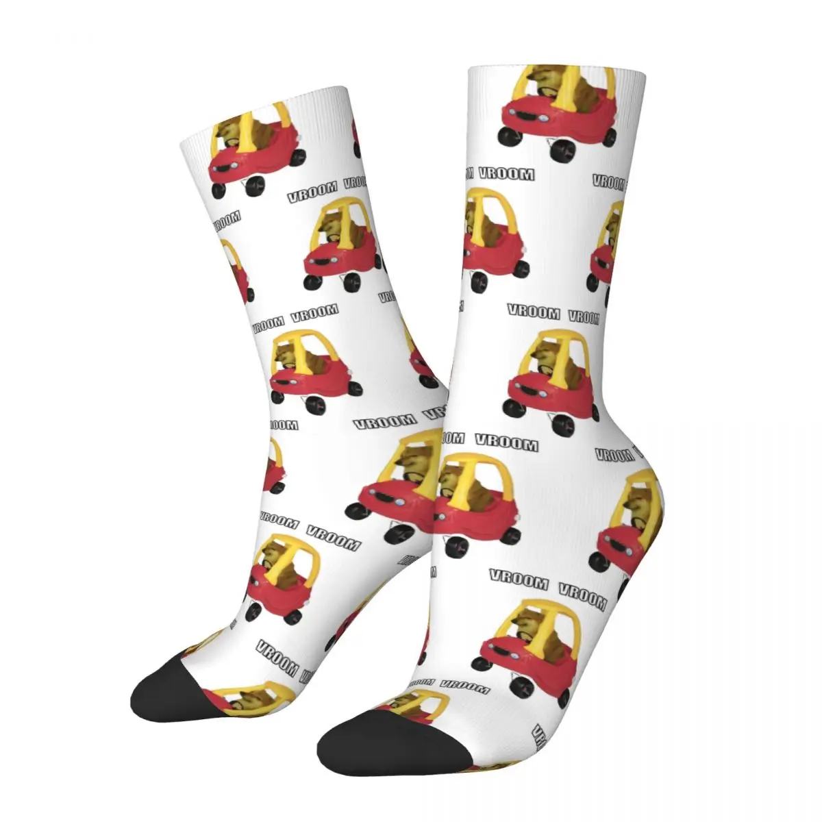 

Winter Warm Fashion Men's Women's Cheems Car Socks Non-slip Crew Socks