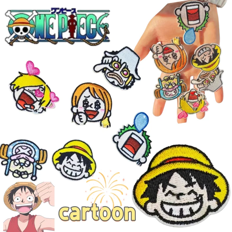 One Piece luffy and Tony Tony Chopper Straw Hat Fabric patch cartoon cute creative high-value portable couple decoration gift