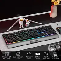Redragon S151 Gaming Keyboard & Mouse Combo, 104 Keys K525 Wired RGB Membrane Keyboard and 10000 DPI Wired M616 Gaming Mouse - Image 6