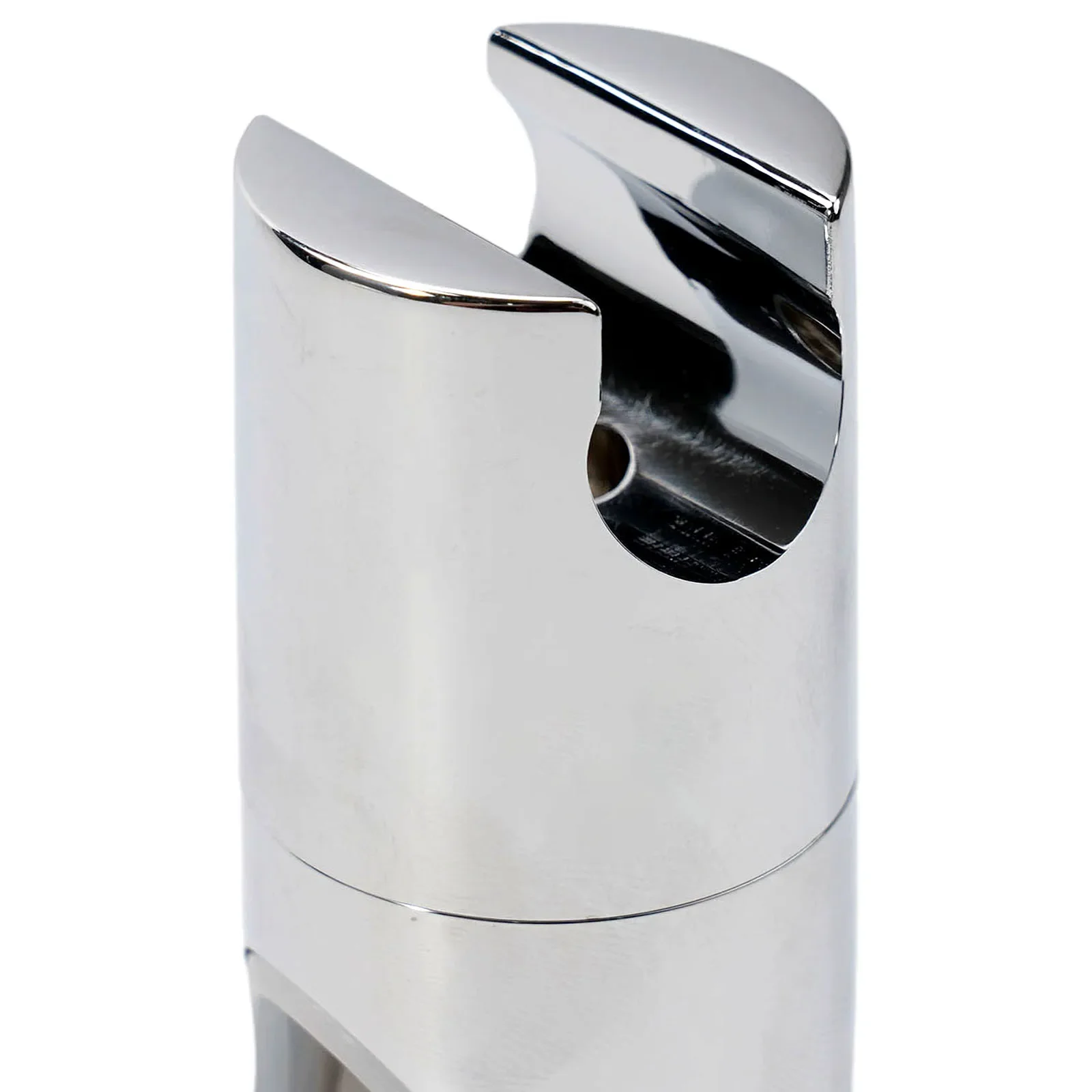 Adjustable Size Chrome Shower Rail Head Holder For 15mm 30mm