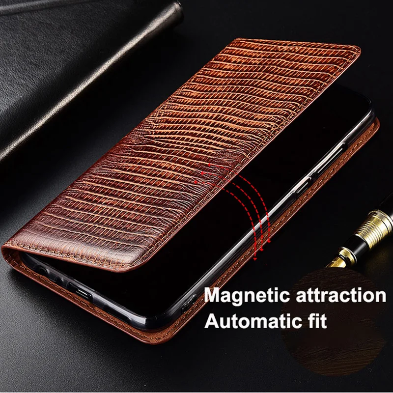 Lizard Grain Genuine Leather Case for XiaoMi Mi 12 11 11i 11T 11X Pro Case 11 Ultra Mi11 Lite Flip Cover Protective Cases