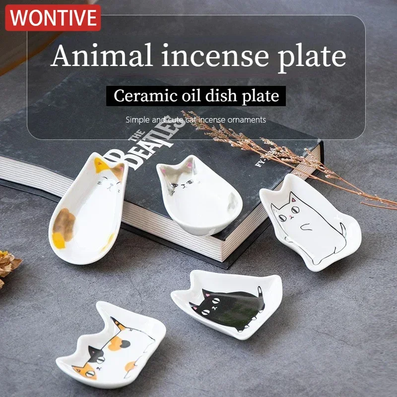 Japanese Style Ceramic tiny Plate Creativity Home Restaurant Soy Sauce Vinegar Mustard Seasoning Animal Ceramic Dish Kitchen ceramic seasoning plates ceramic plates sauce dishes seasoning dish