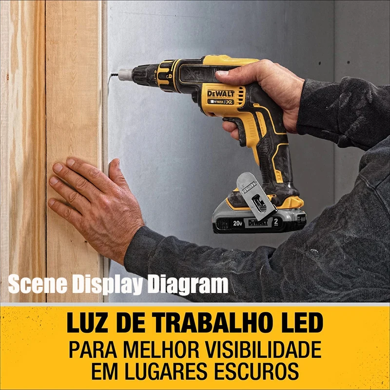 DEWALT XR Drywall Screw Gun With Collated Attachment DCF620 DCF6202 Brushless 360 Degree Rotation Nail Gun Bare Tool