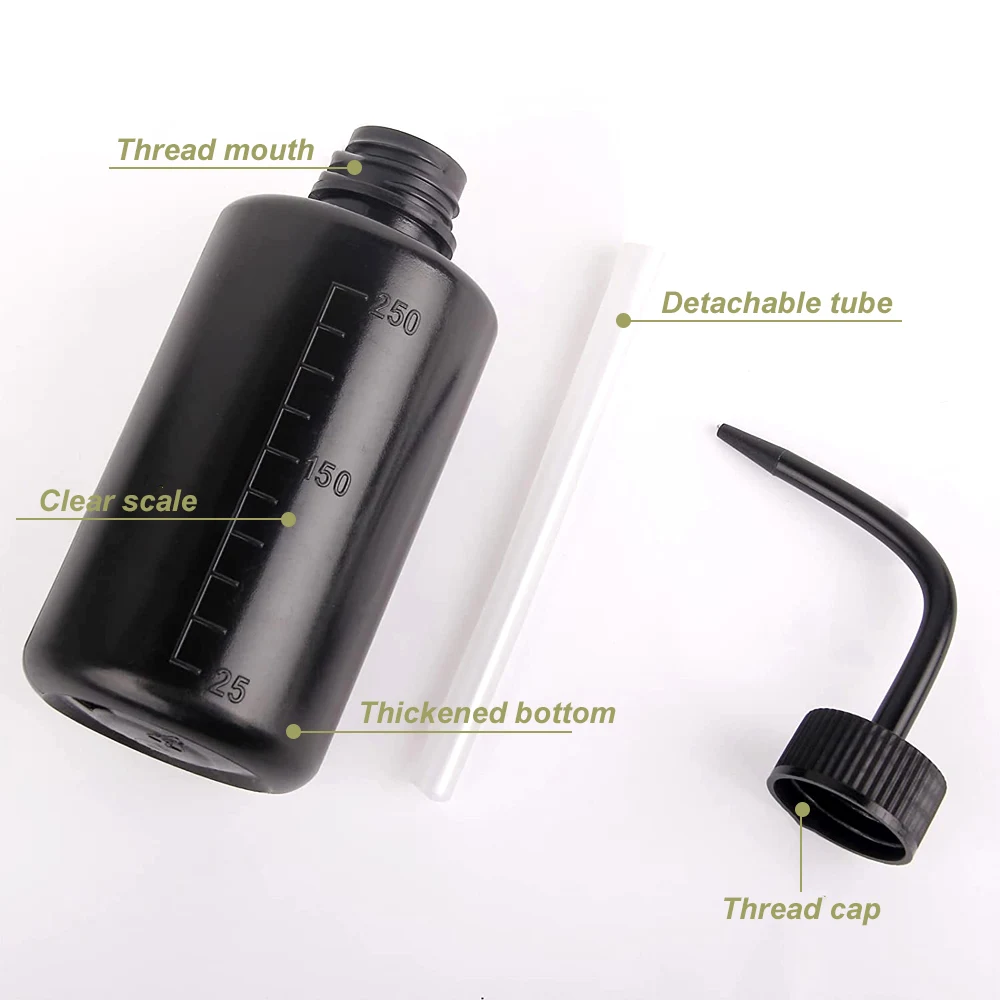 250/500ml Tattoo Bottle Microblading Supplies Diffuser Wash Squeeze Bottle Lab Non-Spray Convenient Supply Cups Tattoo Accessory 3