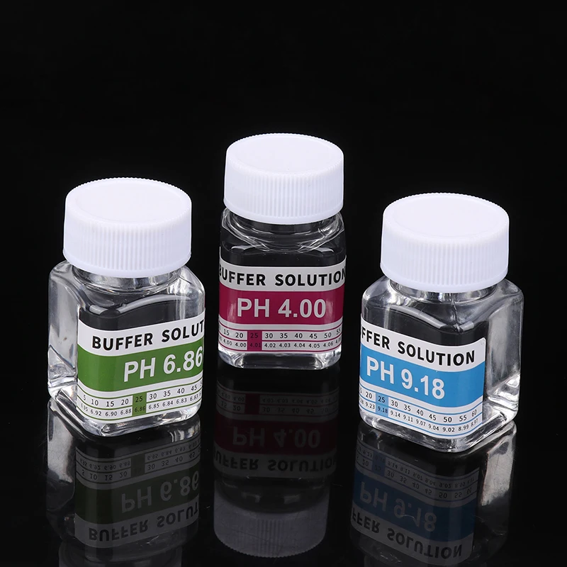 Reusable 50 Ml Bottles Of PH 4.00 6.86 9.18 Calibration Solution PH Solution Buffer PH Meter Buffer Solution Meter Calibration