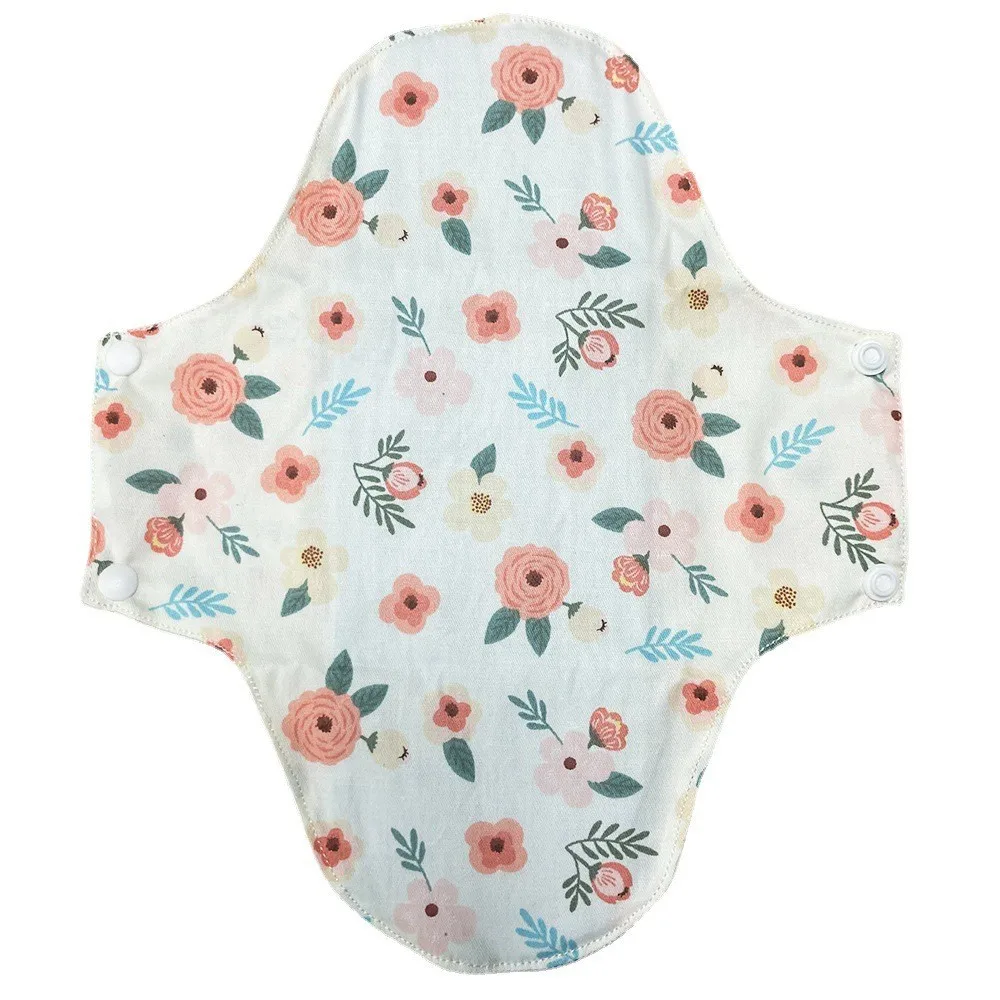 18x18cm Cotton Reusable Menstrual Pads Colored Cotton Washable Sanitary Napkin Menstrual Ecological Cloth Nursing Pads 5