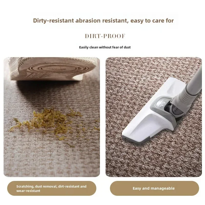 Solid Color Imitation Sisal Pattern Entry Door Floor Mat Household Entrance Non-slip Dirt-resistant Wear Entry Door Mat Rugs