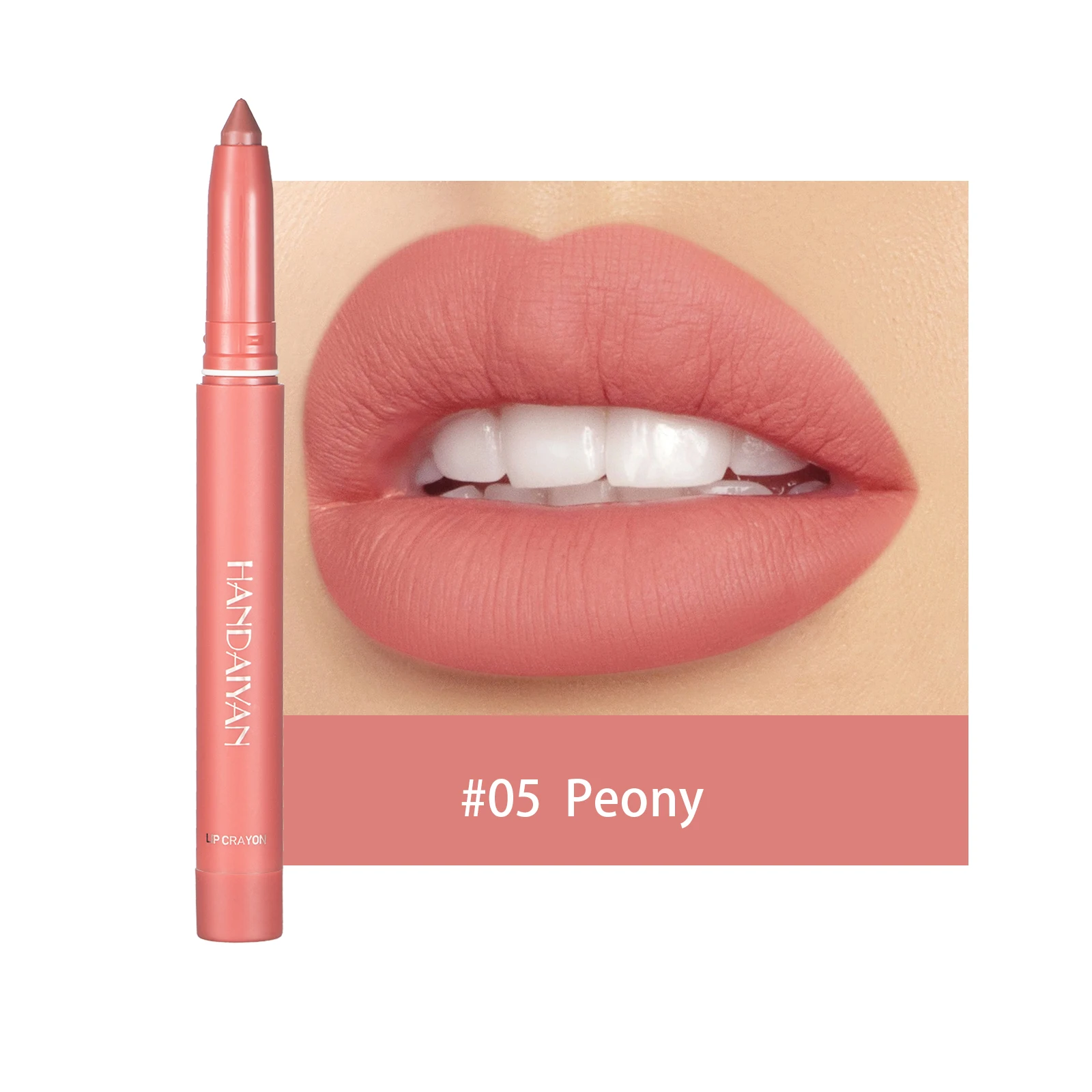 thumbnail image 1 of HANDAIYAN New Arrive Matte Lipstick Pencil Makeup Silky Velvet Lip Stick Pen Waterproof Nude Pink Red Lip Blam Make Up Cosmetics, 1 of 5