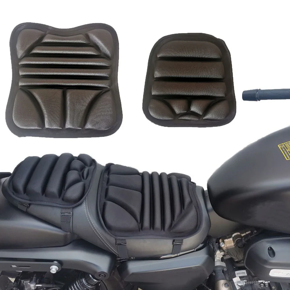 UniversalMotorcycleSeatCushionDualSeatCovers3DMotorbikePillow