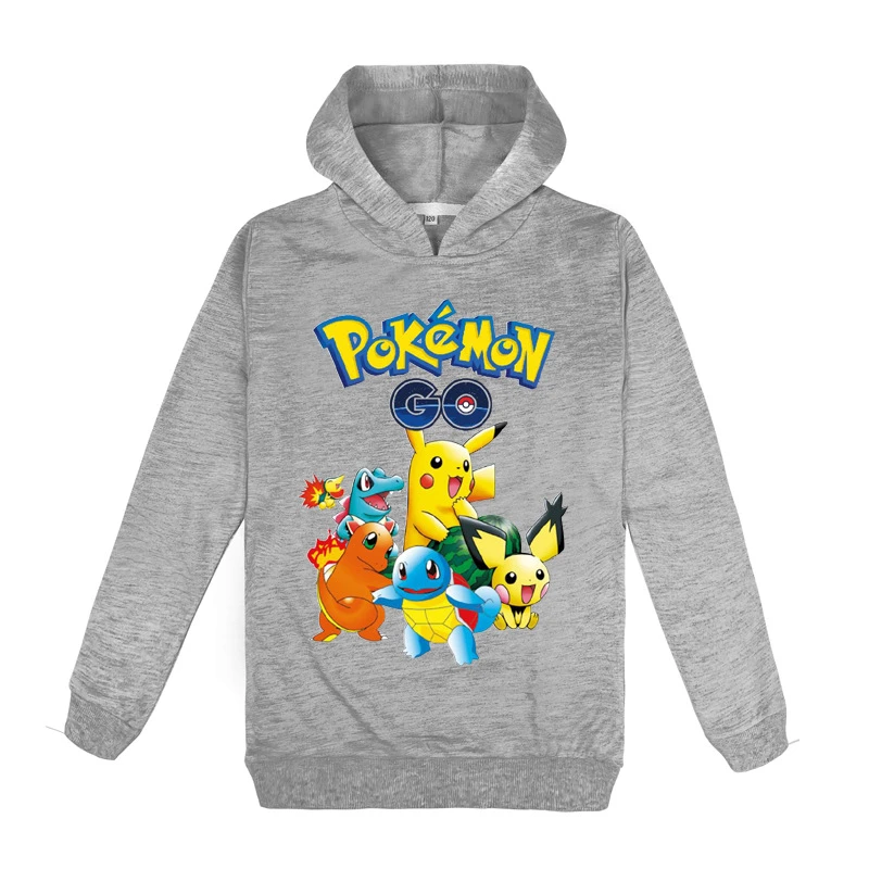 Ropa de Pokemon Go para niños, con capucha para y niñas, jersey de manga larga, Camisetas, tops|Sudaderas con capucha y -