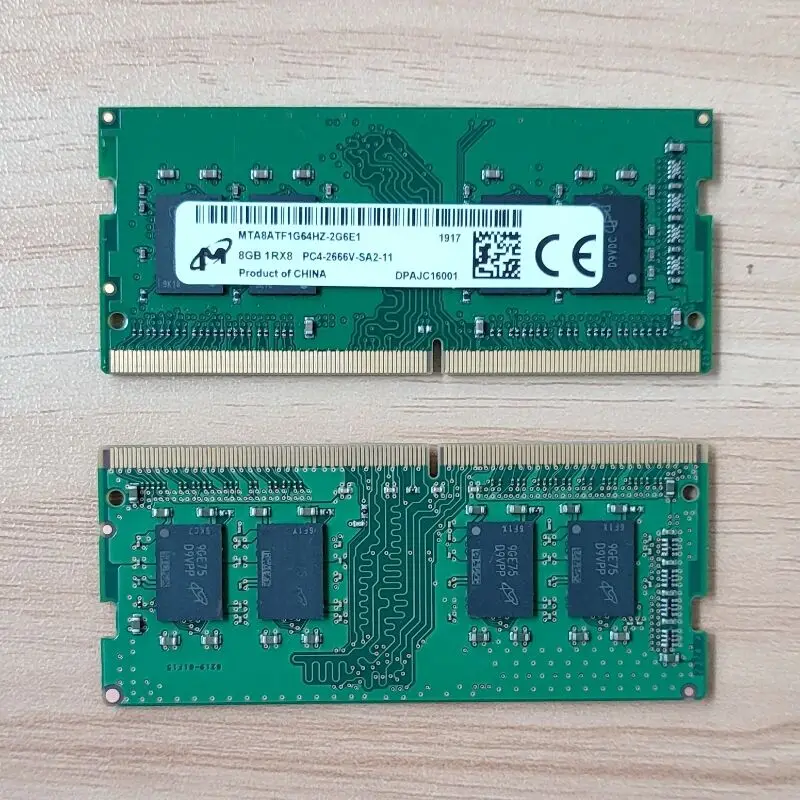 Micron RAMS DDR4 8GB 2666MHz Memória para laptop DDR4 8GB 1RX8 PC4