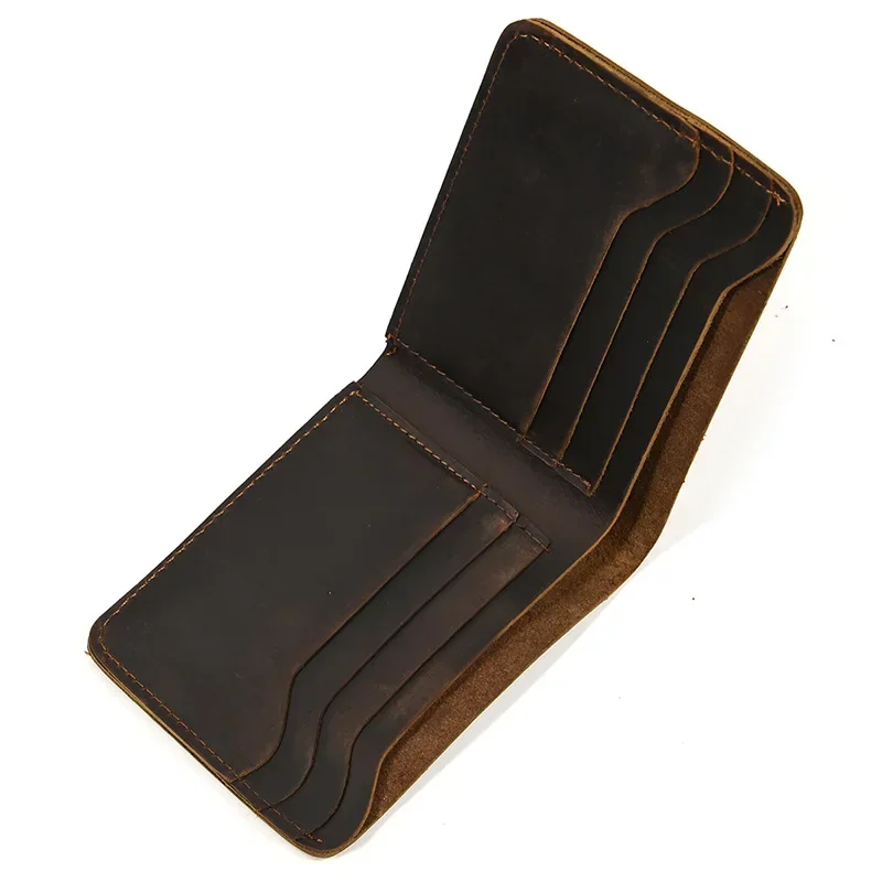 Leather Short Wallet Card Holder for Men
