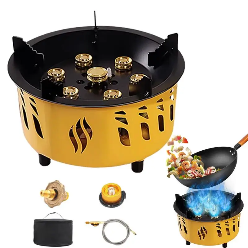 

Ветрозащитная горелка Seven-Star Fierce Fire cooker с интегрированным дизайном для использования на открытом воздухе, походов, кемпинга, рыбалки