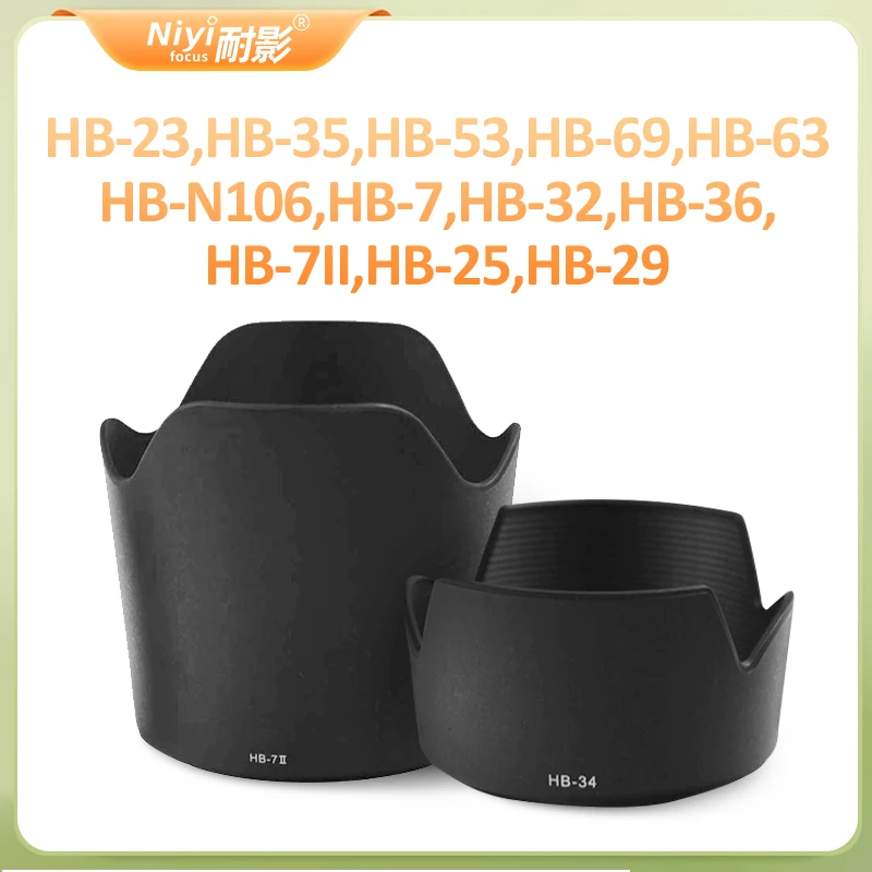 Nikon Camera Lens Hood HB23 HB29 HB35 HB53 HB7 HB7II HB32 HB36 HB63 HB25 HB69 HBN106