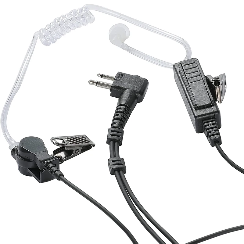 Two Way Radio Walkie Talkie Earpiece, Compatible with Motorola BPR40, CP100D, CP185, RDM2070D, Police Headset, CP200, CP200D
