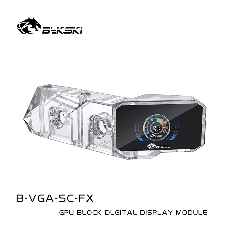 Módulo Vertical da Ponte do Molde da Montagem de Bykski para o Bloco de Gpu Mais Tela Colorida Lcd Digital B-vga-sc-fx - Imagem 3