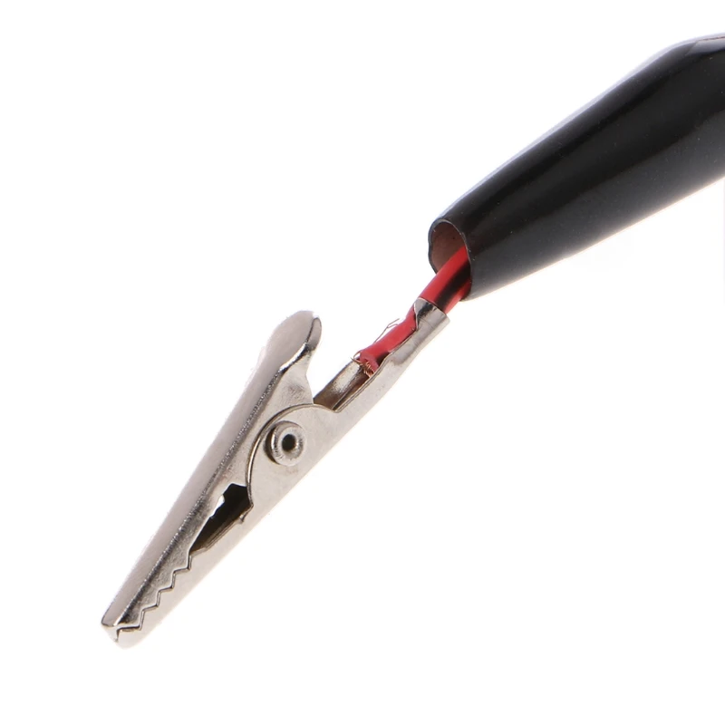 Dual Red & Black Test Leads with for Crocodile Clips Jumper Cable Wire