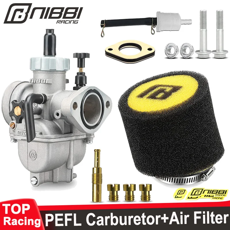 NIBBI PE17mm/19mm/22mm/24mm/26mm/28mm Flange Carburetor With Carb Jets ...