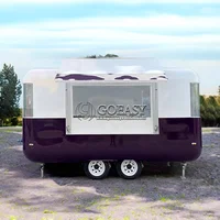 Custom Design Mobile Food Trailer Outdoor Kitchen Cart Hot Dog Juice Stand Mini Truck