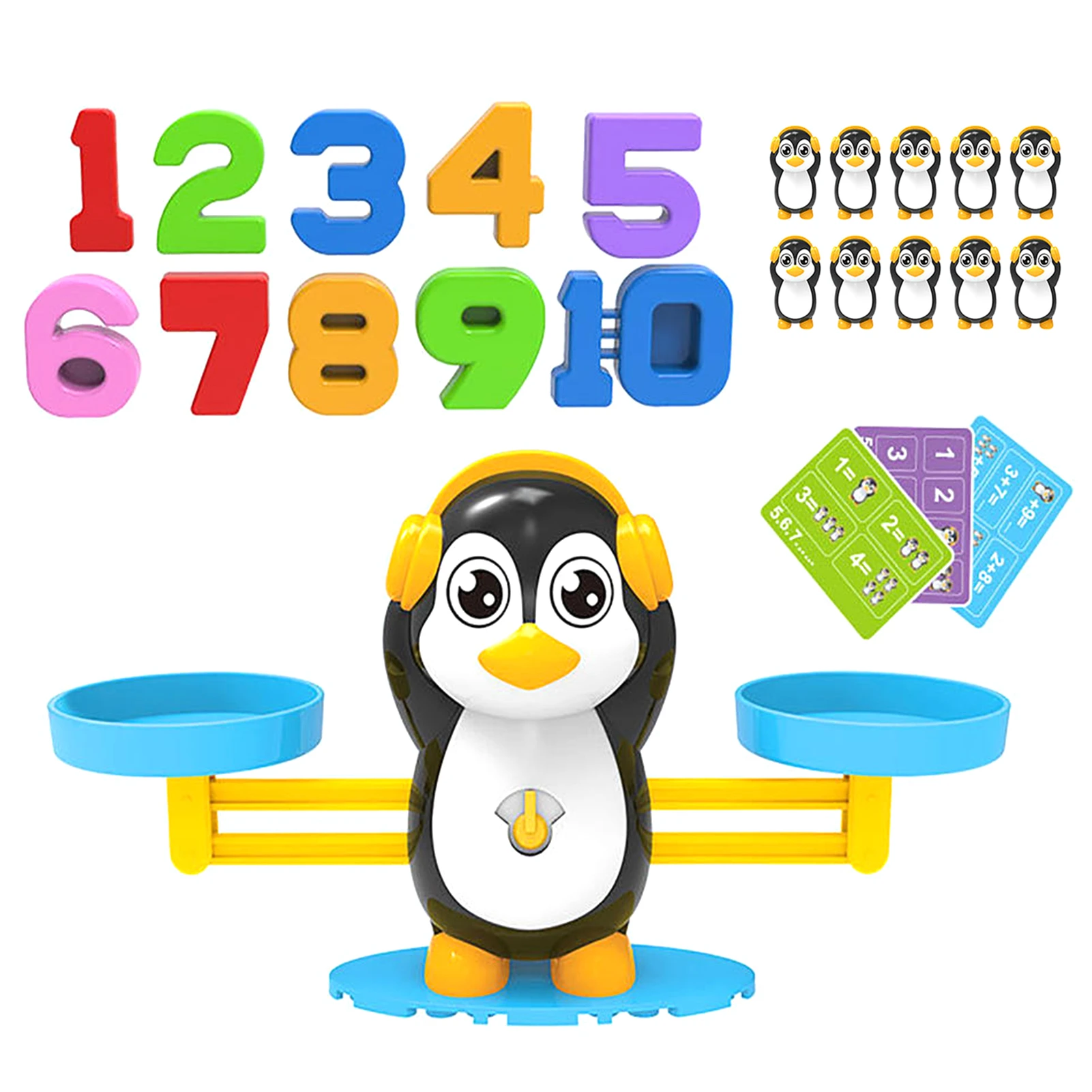 Counting Cool Math Game Toy Puzzle Early Education Penguin Balance Digital Scale Toy Early Education Number Learning Game For Yo|Math Toys| - Aliexpress