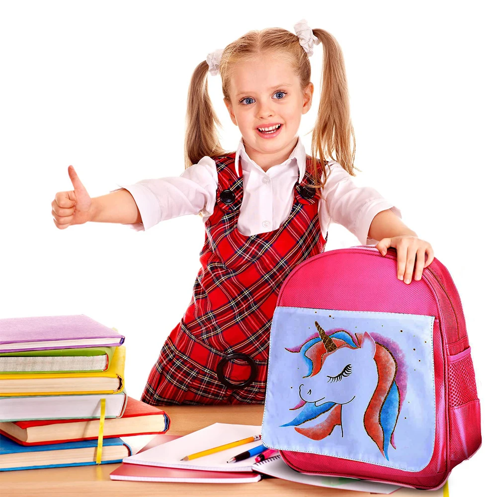 Sublimation Blanks School Bags Children Primary School Backpacks Kids Book Bag For DIY Kids Children Gifts