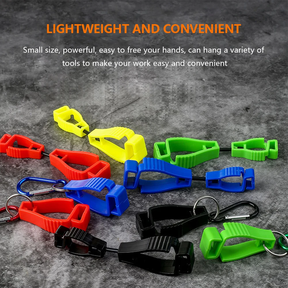 Glove Clip Hanger Plastic Safety Work Gloves Clamp Multifunctional Non Slip Practical Portable Durable Outdoor Work Tools 3