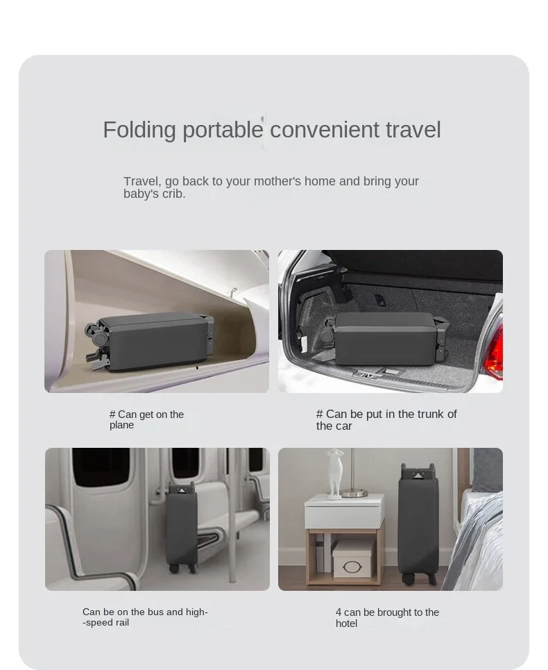 Baby Crib Newborn Multifunctional Baby Bed Foldable Cot With Diaper Table Crib Cradle with Mosquito Net Cribs Baby Playpen S9125c0c4ad5a4016aae913666e0bf331j