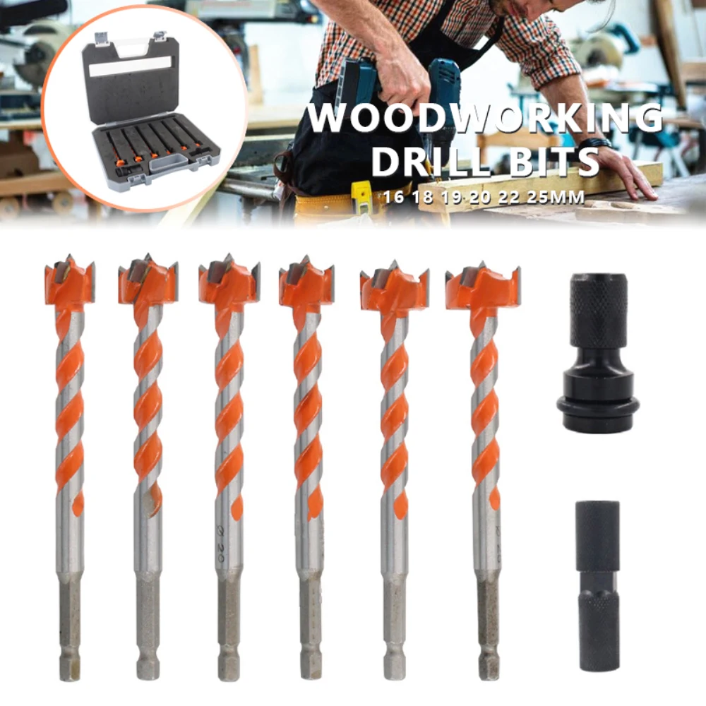 

16mm-25mm longer Forstner tips Woodworking tools Hole Saw Cutter Hinge Boring drill bits Round Shank Tungsten Carbide Cutte