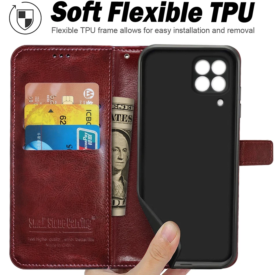 Elegant Magnetic Flip Leather Case for Samsung Galaxy M53 - Premium 6.7 5G Cover