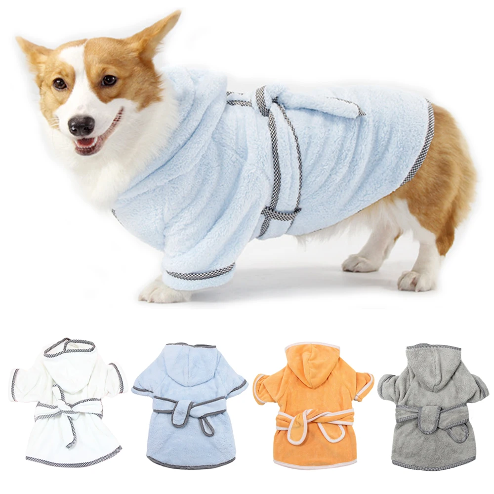PetDogBathrobeWhiteSuperAbsorbentFastDryingDogBathingJacketwithBeltforSmallBig.jpg