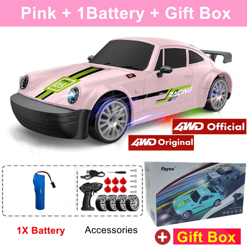 Voiture Télécommandée Enfant 4Wd 360°Rotation Stunt Car Offroad Rc