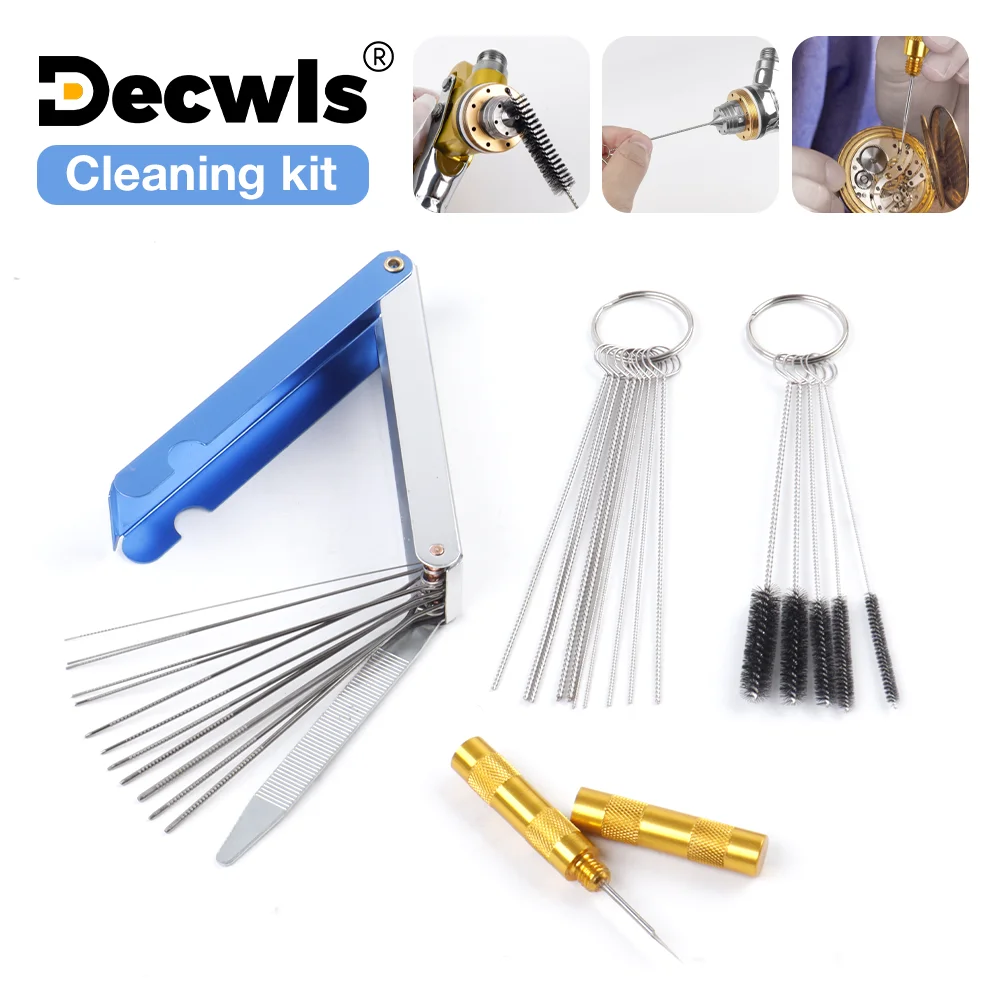 Airbrush Spray Gun Nozzle Cleaning Kit Needle & Brush Set Repair Tool for Equipment Auto Parts Cleaning Nozzle Washer Thin Tubes